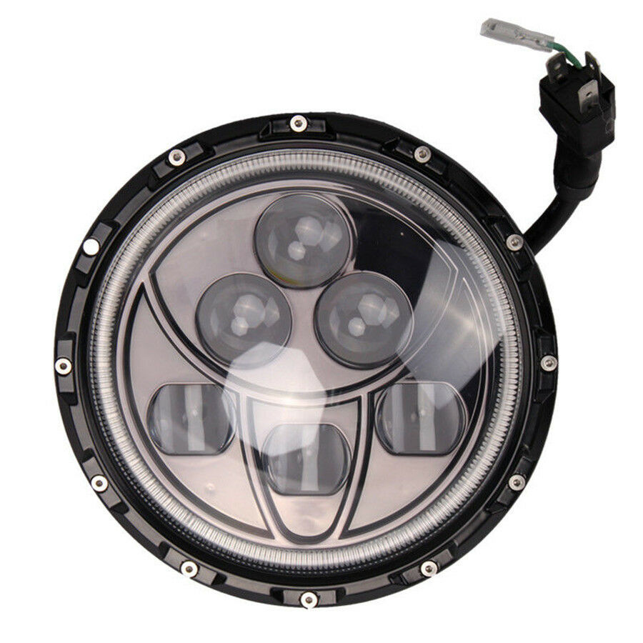 1x 7" 60W Led Headlight Hi/Low Beam Headlamp Light For Jeep Wrangler TJ/LJ/CJ/JK