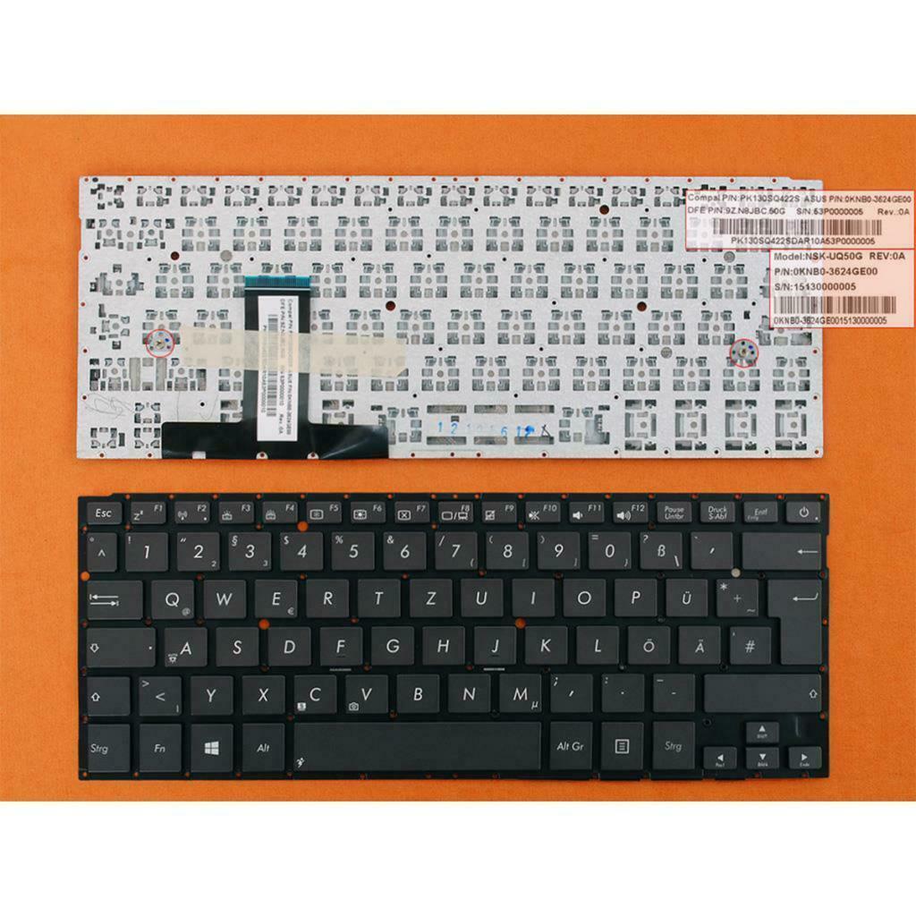 German Layout Keyobard Black Frameless for ASUS ux31 ux31a ux31-1a Desktop