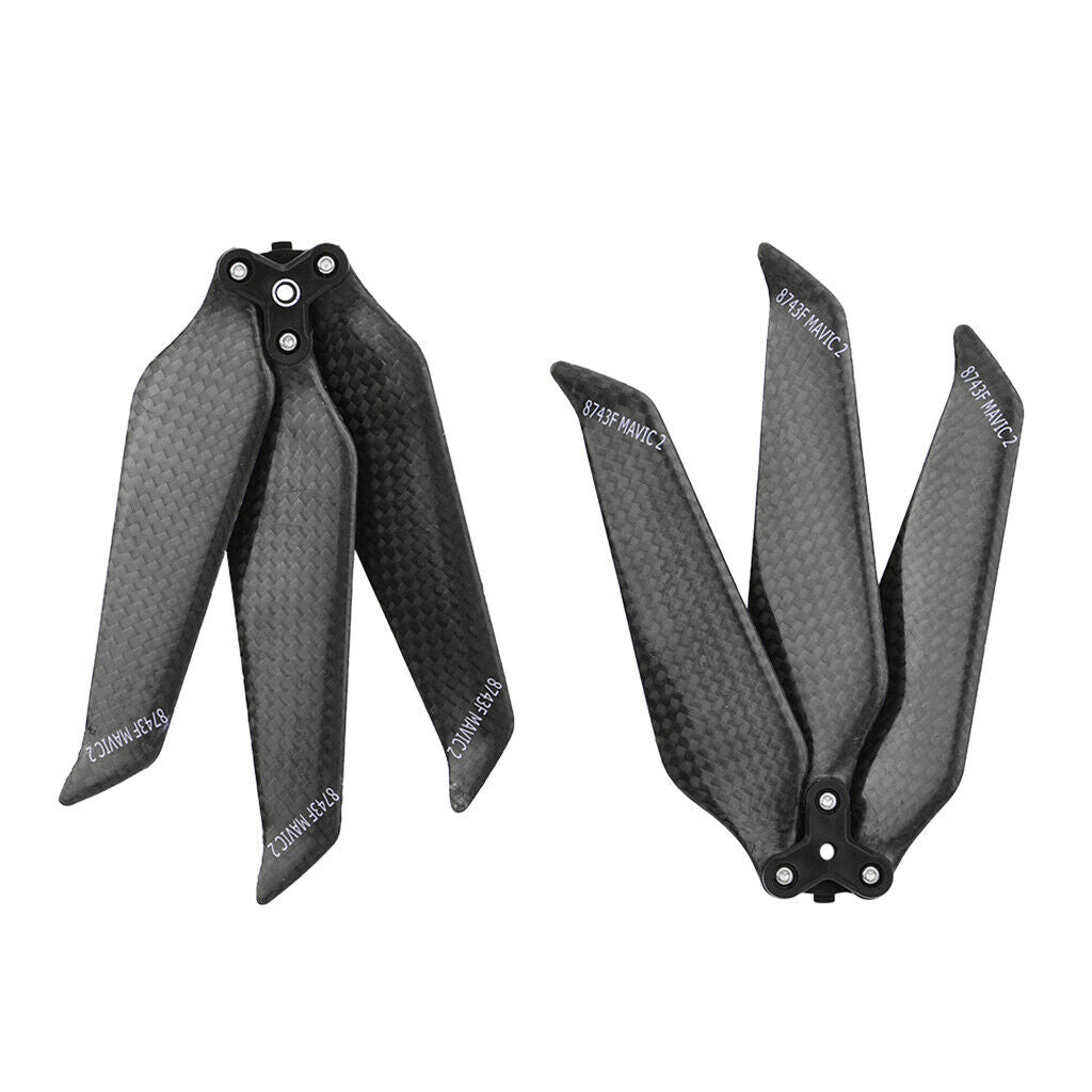 1 Pair Carbon Fiber 3-Blade Low-noise Propeller Props for DJI MAVIC 2