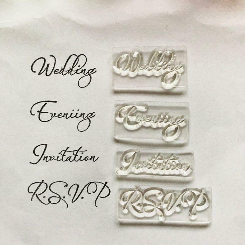 Wedding Invitation Silicone Clear Seal Stamp DIY Scrapbooking Embossing Photo