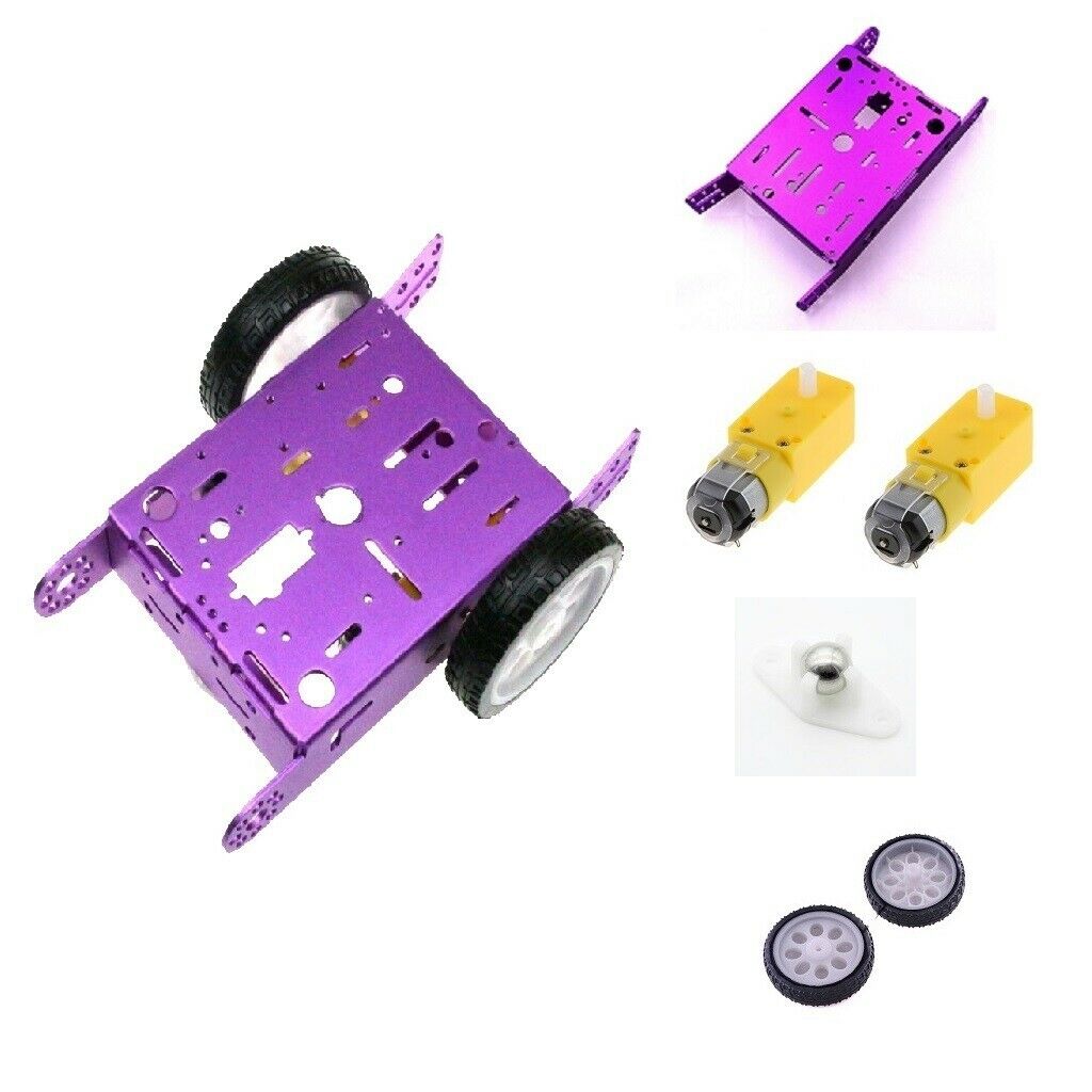 2WD Metal Smart Car Chassis Kit    DC Motor DIY