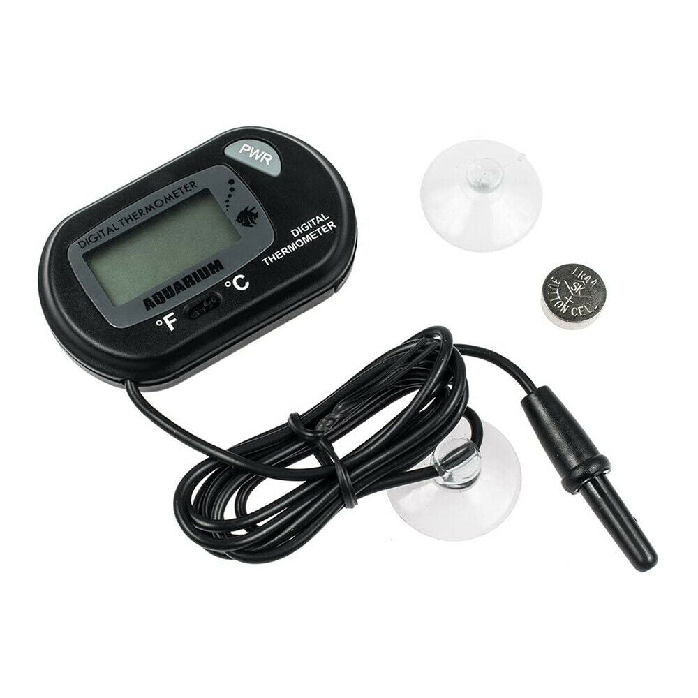 Tiny Digital LCD Water Thermometer, Aquarium Fish Tank Vivarium Baby Bath Offic