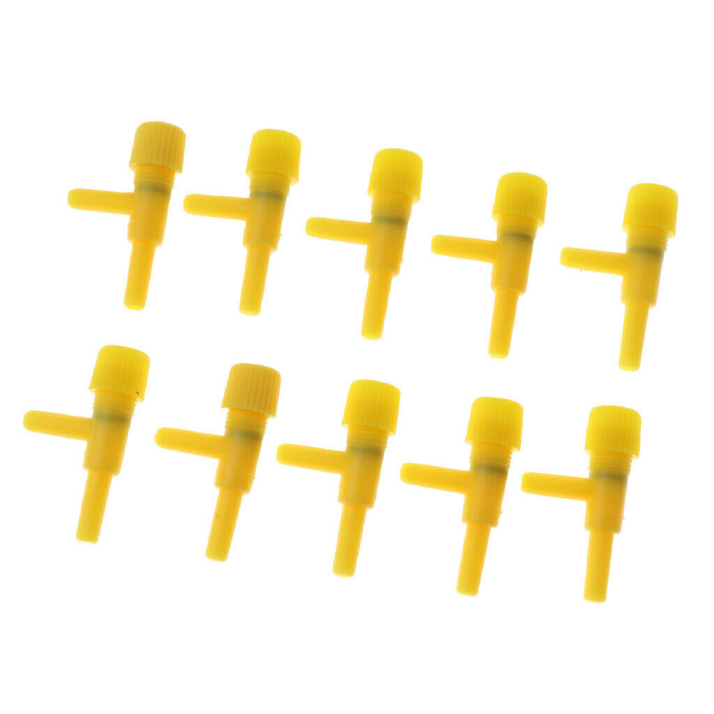 10x   Tank Control Regulator Valve Two Way Air Pump Manifold Valve Yellow
