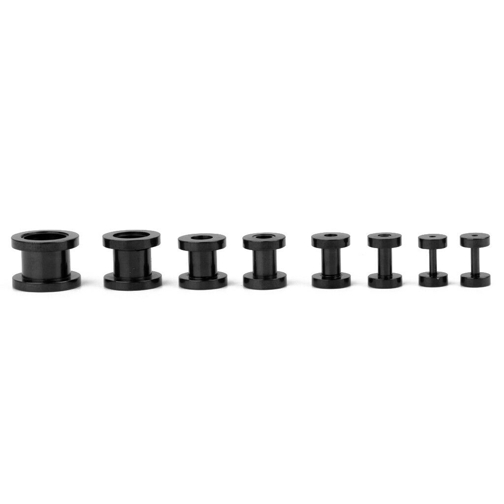 16PCS Stainless Steel   Tunnels Ear Connects to Expander Stretcher Drilling