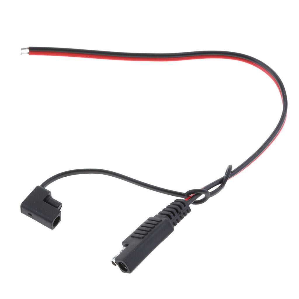 3Pcs DIY SAE Power 300mm 10A 18AWG Extension Cable Plug for Car Solar Panel