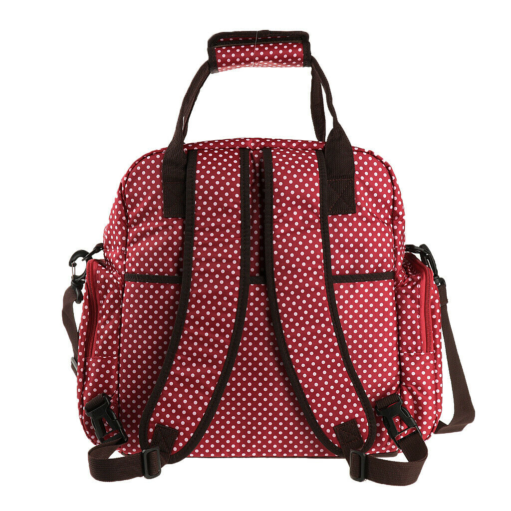Mummy Diaper Bag Changing Bag Set Backpacks 4 Colors Available Red