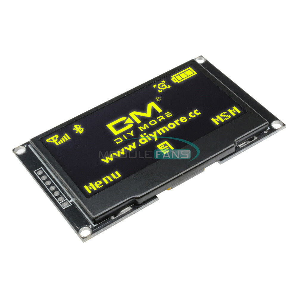 Yellow 2.42" inch 128X64 OLED Display Module SSD1309 SPI Serial FOR C51 STM32