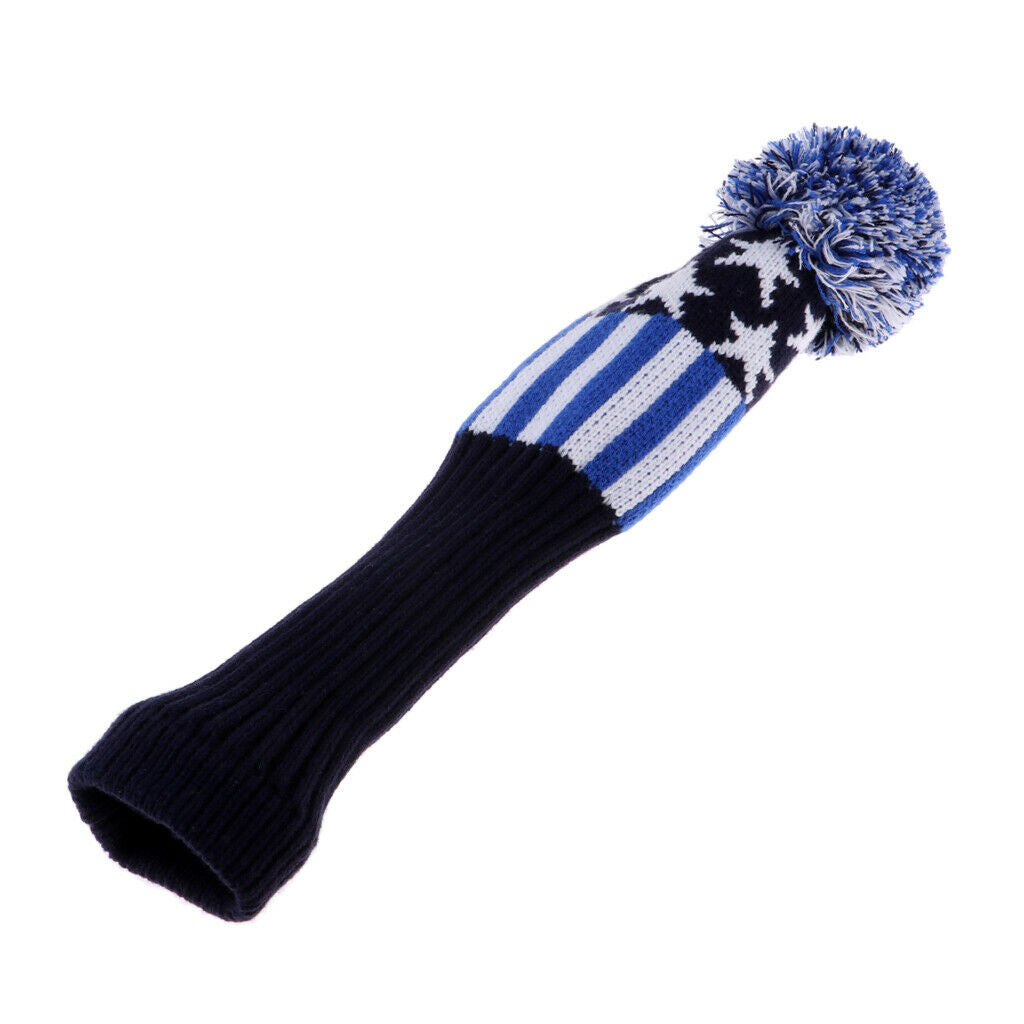 Knitted Golf Club Head Covers Driver Fairway Wood Sock Headcover Suitable for