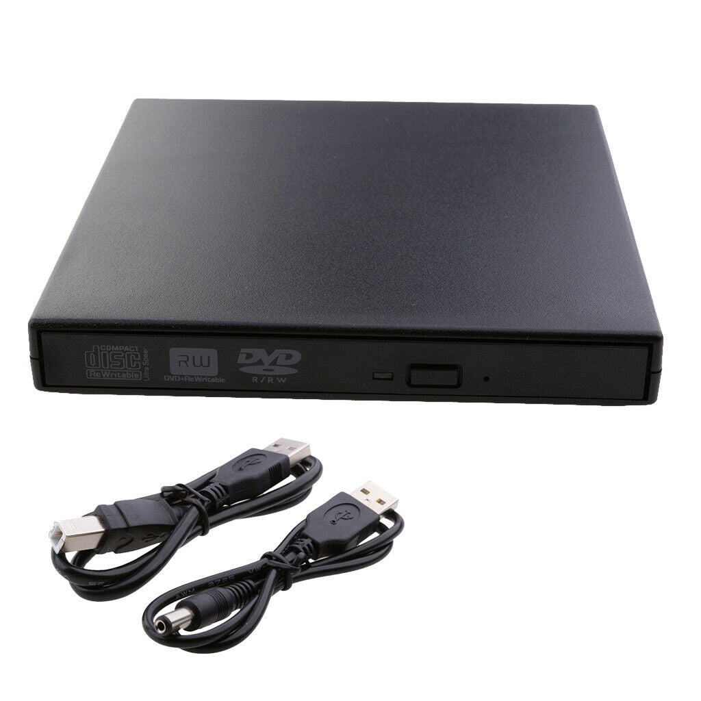 Usb 2.0 External Cd + Rw Dvd + Rw Dvd Burner Drive Recorder For Laptop