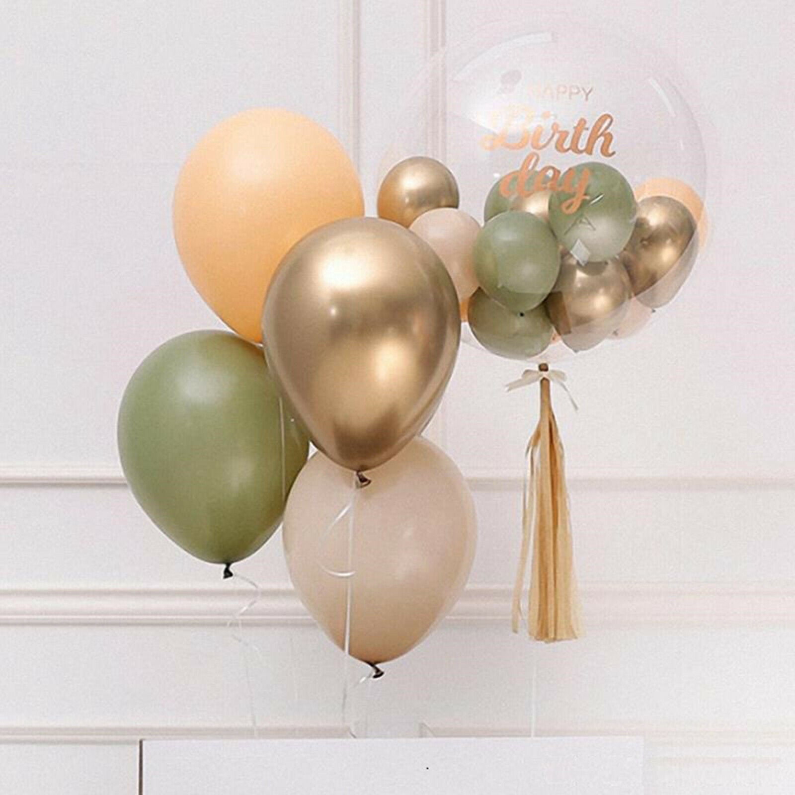 Retro Green Balloons Garland Arch Latex Balloons for Birthday Backdrop Decor