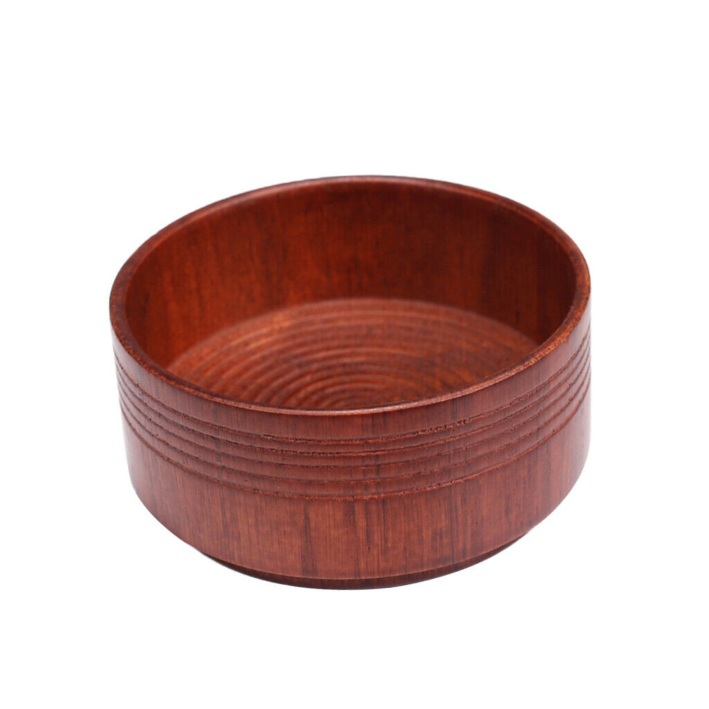 MagiDeal Men Oak Wood Shaving Cup Bowl Beard Mustache Shave