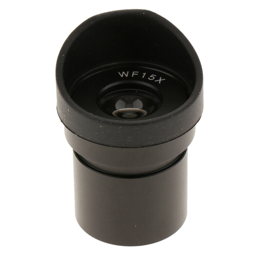 1Pack Black WF-15X Biological Microscope Widefield Eyepiece Lens w/ Interface