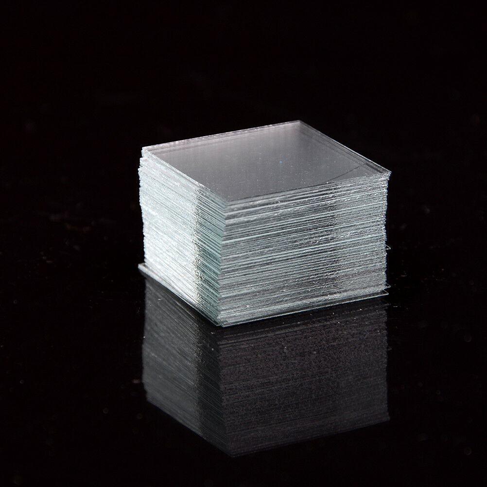 100 pcs Glass Micro Cover Slips 18x18mm - Microscope Slide Cover.l8