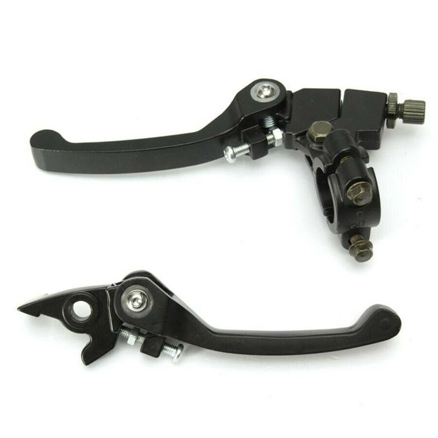 1 Pair Black 7/8 '' Handlebar Clutch & Brake Lever For 125cc 140cc Pit Dirt Bike
