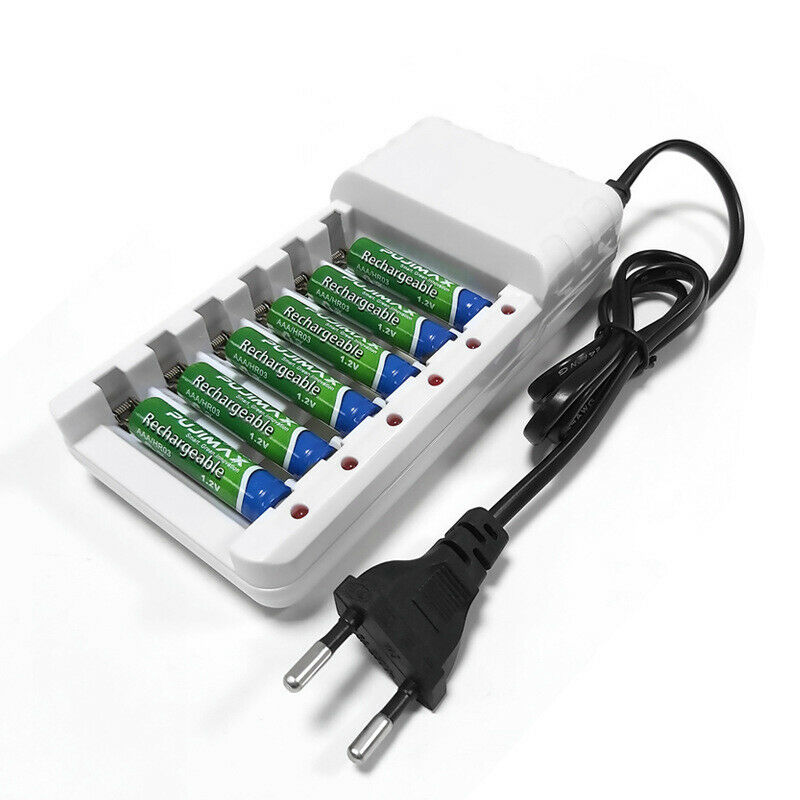 Battery Charger Intelligent 6slots For AA/AAA Ni-Cd Rechargeable Batteries EU