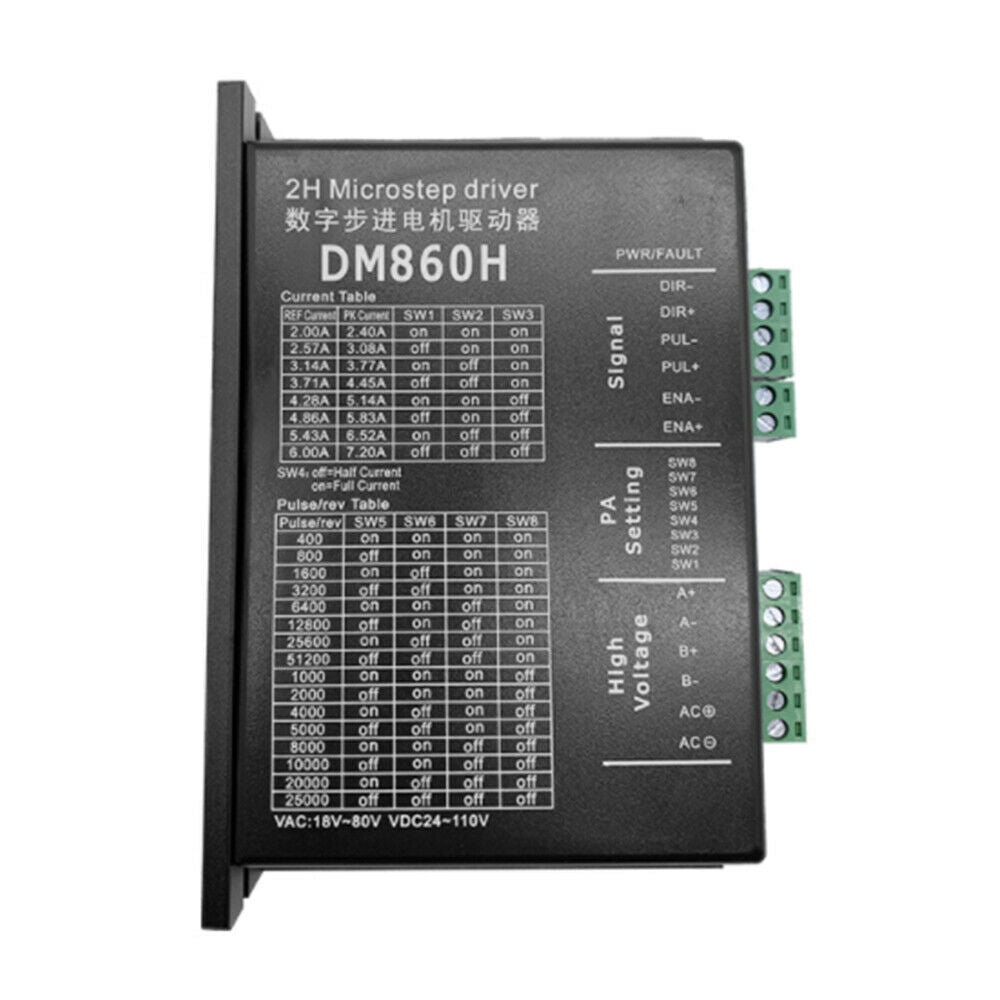 DM860H Stepper Motor Driver Microstep Motor for 57 86 Stepper Motor Nema 23 34