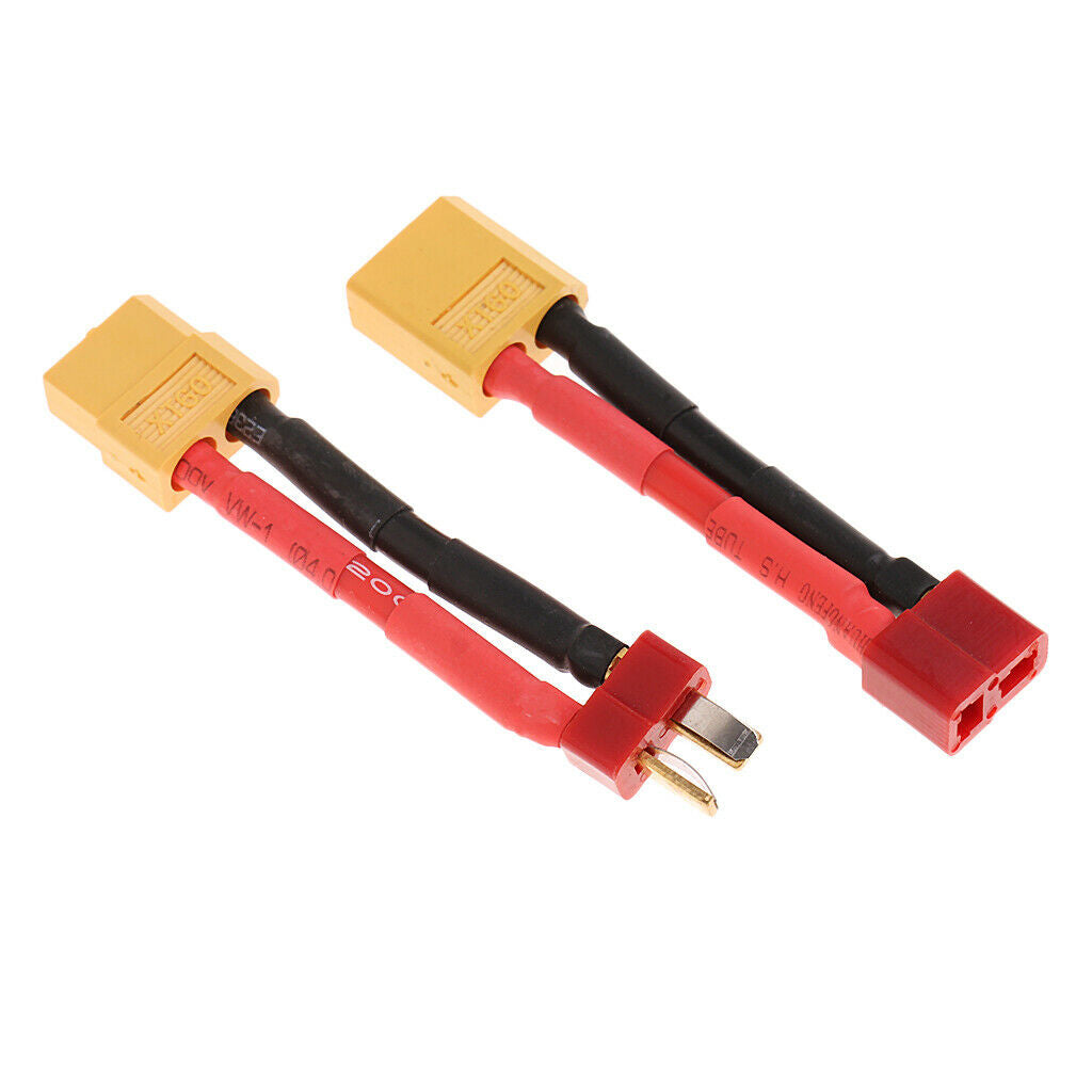 2 Pieces Male Male Female To XT60 Male Adapter Cable 14awg
