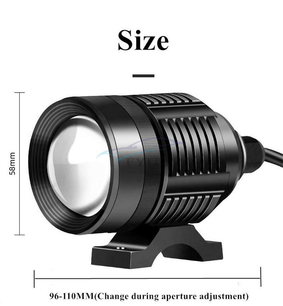 1PCS 30W Motocross White  LED Spotlight Driving Fog Light Waterproof 12V-80V