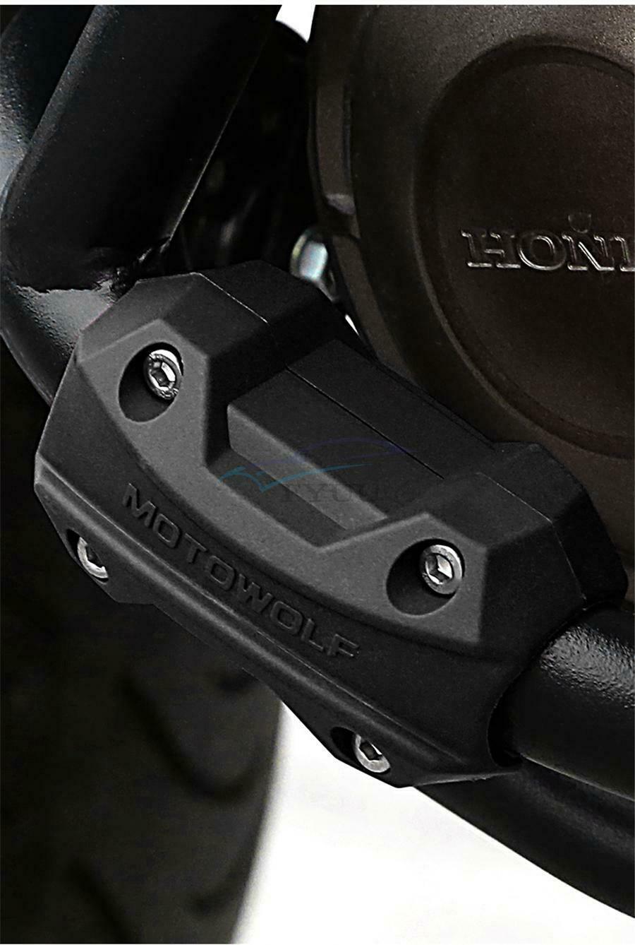 1 Pair Universal Black Nylon Motorcycle Engine Guard Crash Bar Bumper Protector