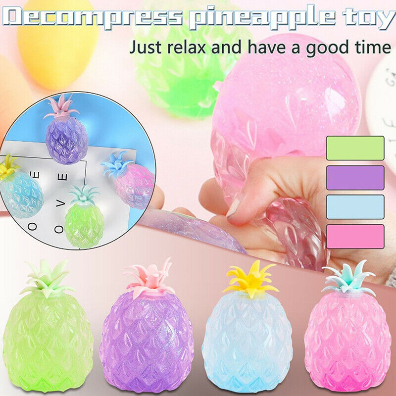 Flour Pineapple Toys Kids Soft Stress Balls Decompression Children's ToysA KX