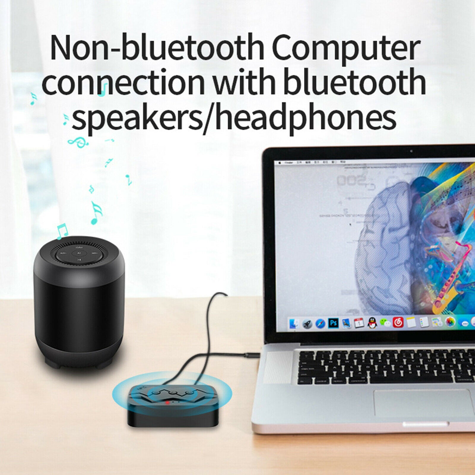 Wireless 2In1 Bluetooth 5.0 Transmitter Receiver Stereo AUX Audio Adapter