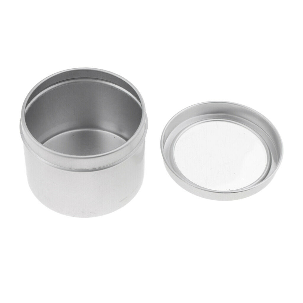 10pcs 100G Round Empty Aluminum Metal Tin Mini Jar Containers for Beauty Make Up
