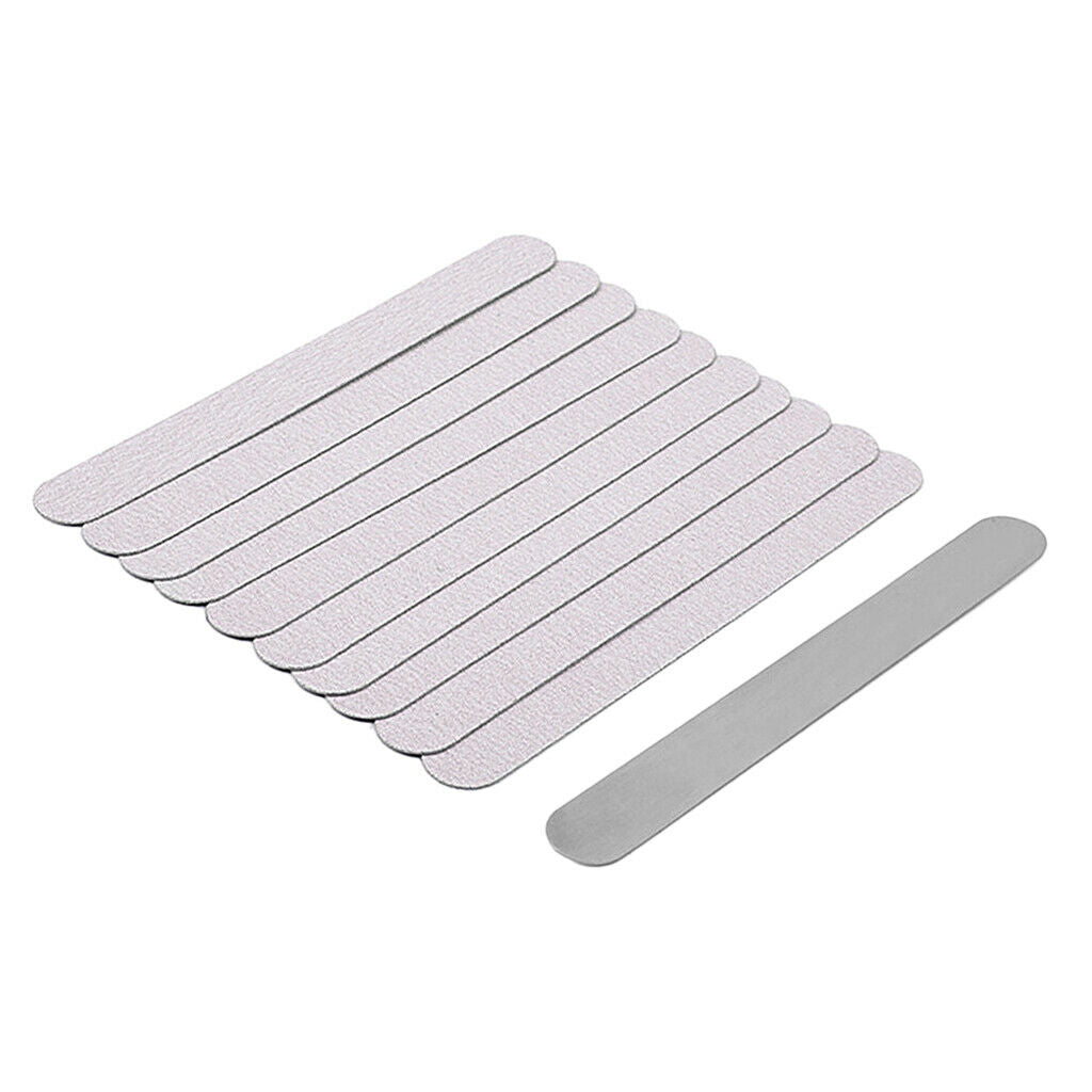 10x Nail File Buffer Adhesive Emery Board Manicure Polishing Sanding Tool 05