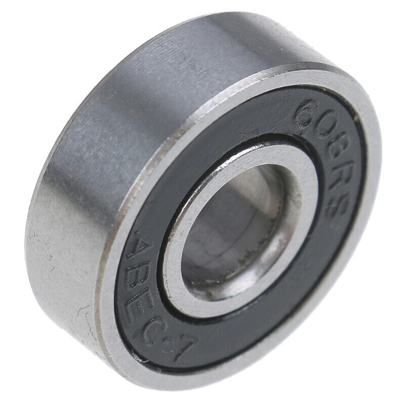 5Pcs Black ABEC-7 608RS Skateboard Roller Sealed Ball Bearings 8x22_AUA Gt NC