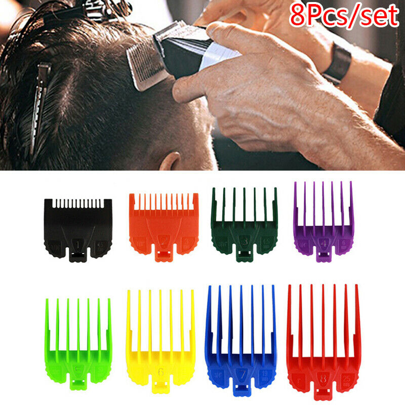 8Pcs Hair Clipper Cutting Guide Limit Combs Attachment Barber Stylist Gro.l8