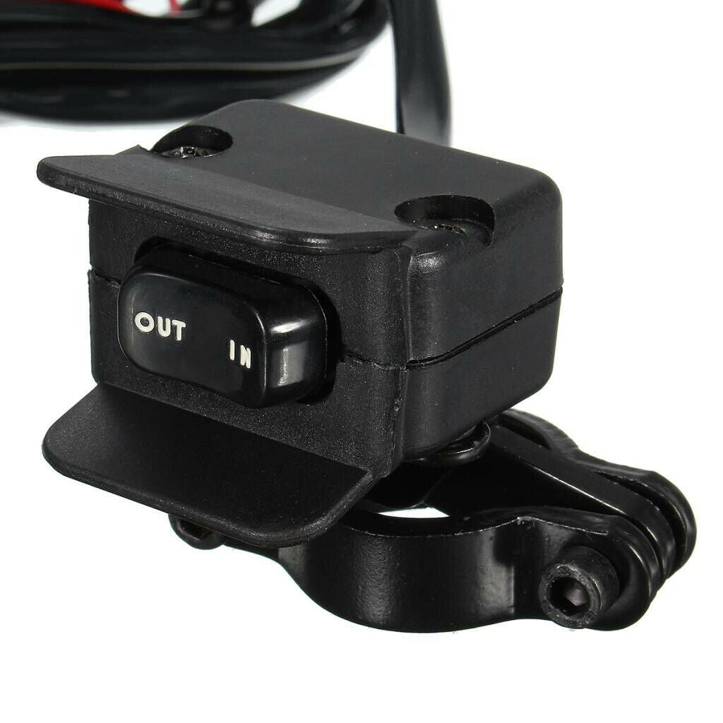 Winch Rocker Switch Handlebar Control Line Universal for Motorcycles