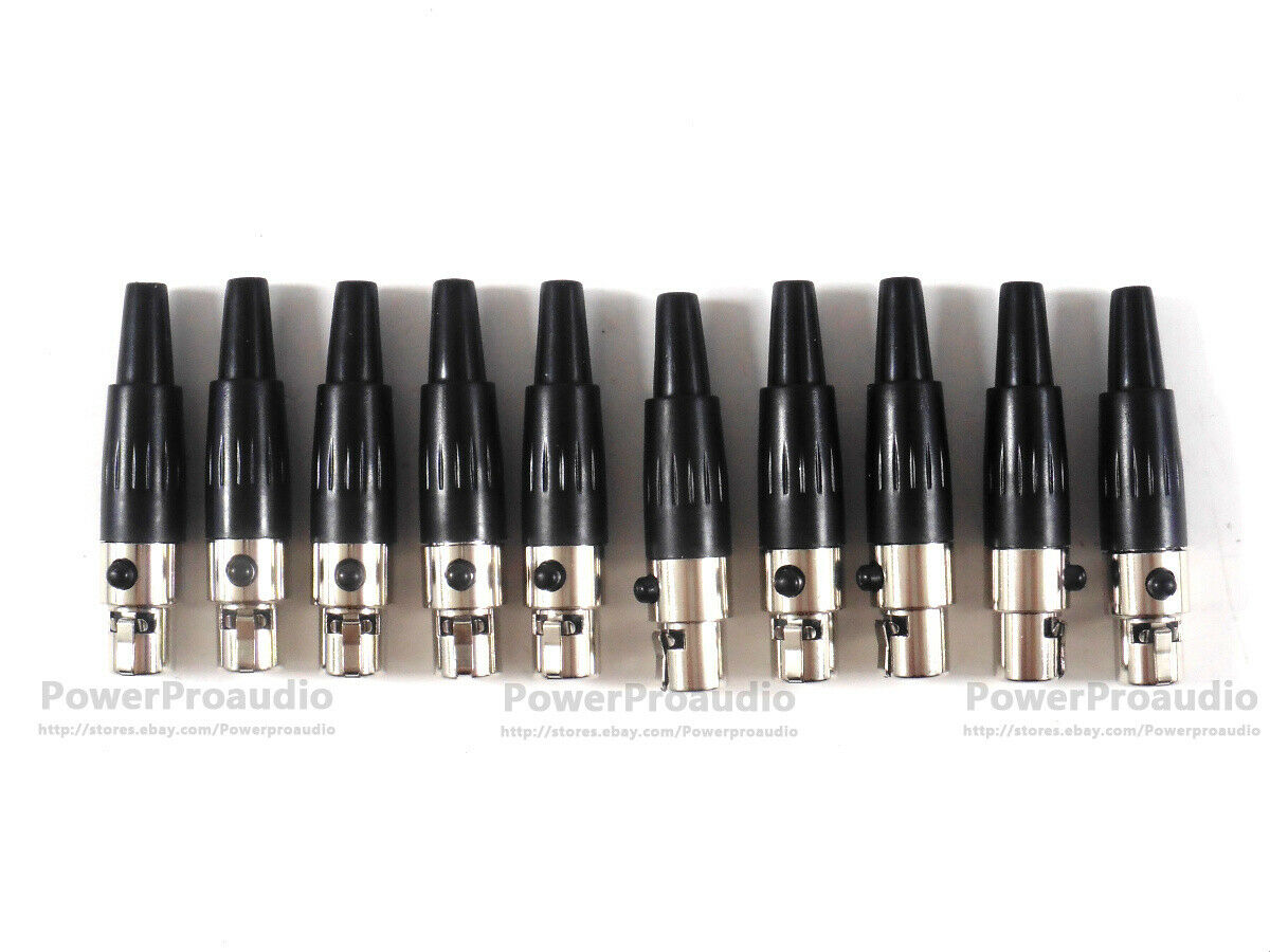 10 pcs  XLR 4 Pin Male Plug MIC Microphone Audio Cable Connector fit for Shure