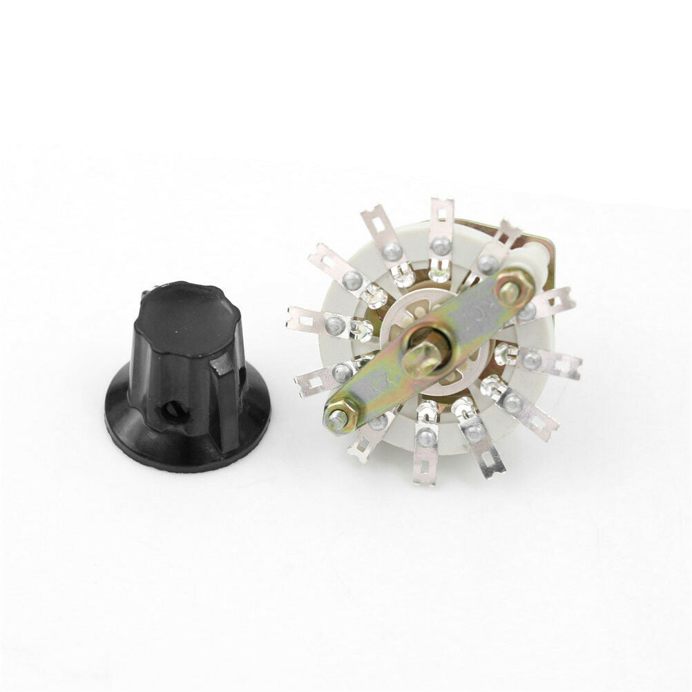 1Pcs Plastic Knob 2P5T 2 Poles 5 Position Band Channel Rotary Switch MD JCAUBDA