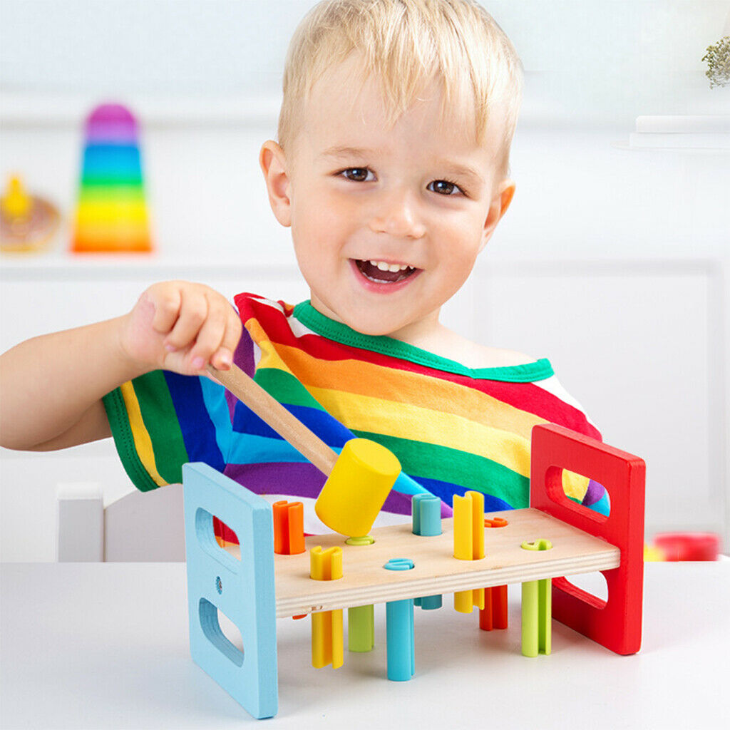 Wood Pounding Bench Hand Eye Coordination Training Educational Toys