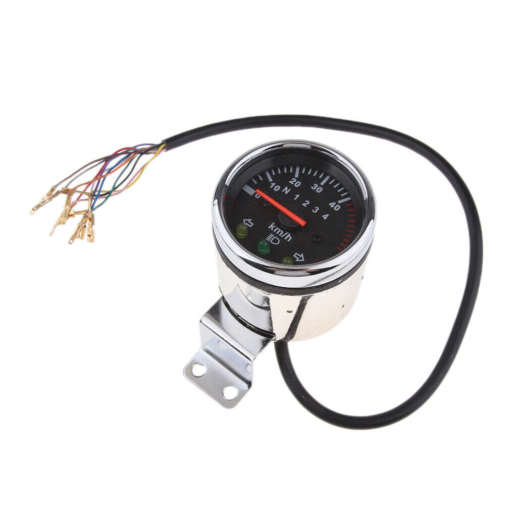 12V Motorcycle Gauges Odometer KMH Speedometer Gauge for Motorcycle ATV Quad