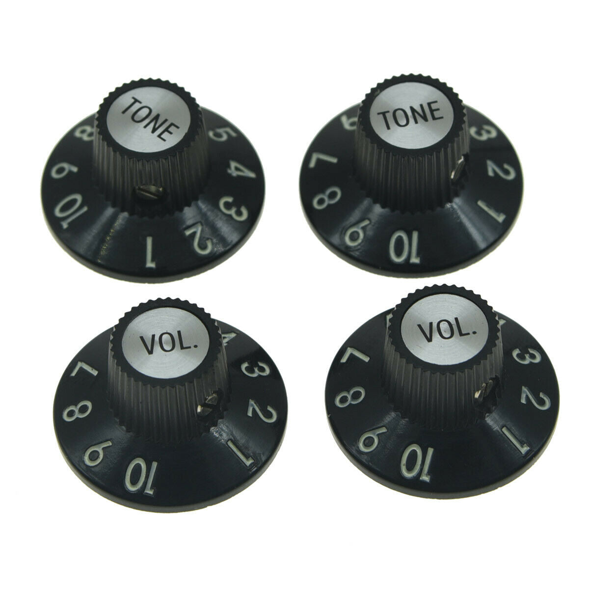 Guitar Witch Hat Knobs 2 Volume 2 Tone for Fender 72 Telecaster Custom