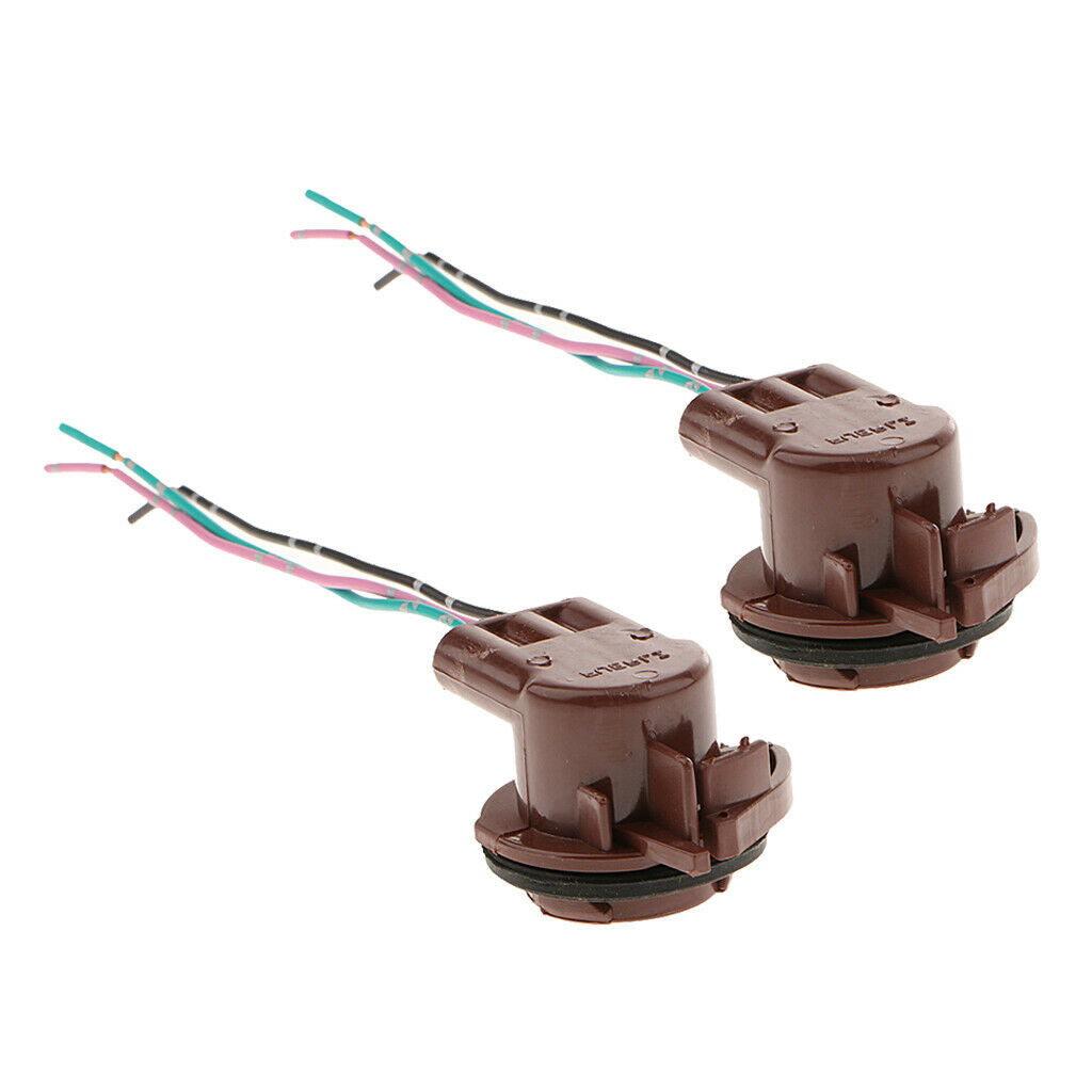 2x 3157A LED Bulb Socket Brake Turn Signal Light Harness Wire Plug Connector
