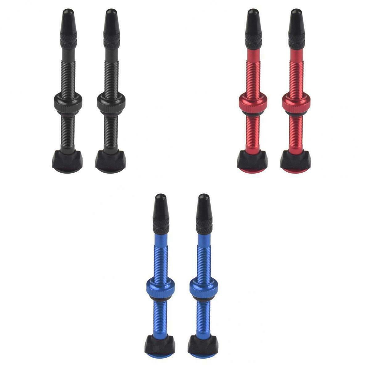 6 Pieces Alloy 60mm MTB Mountain Bicycle Bike Tubeless Presta Valve Stem