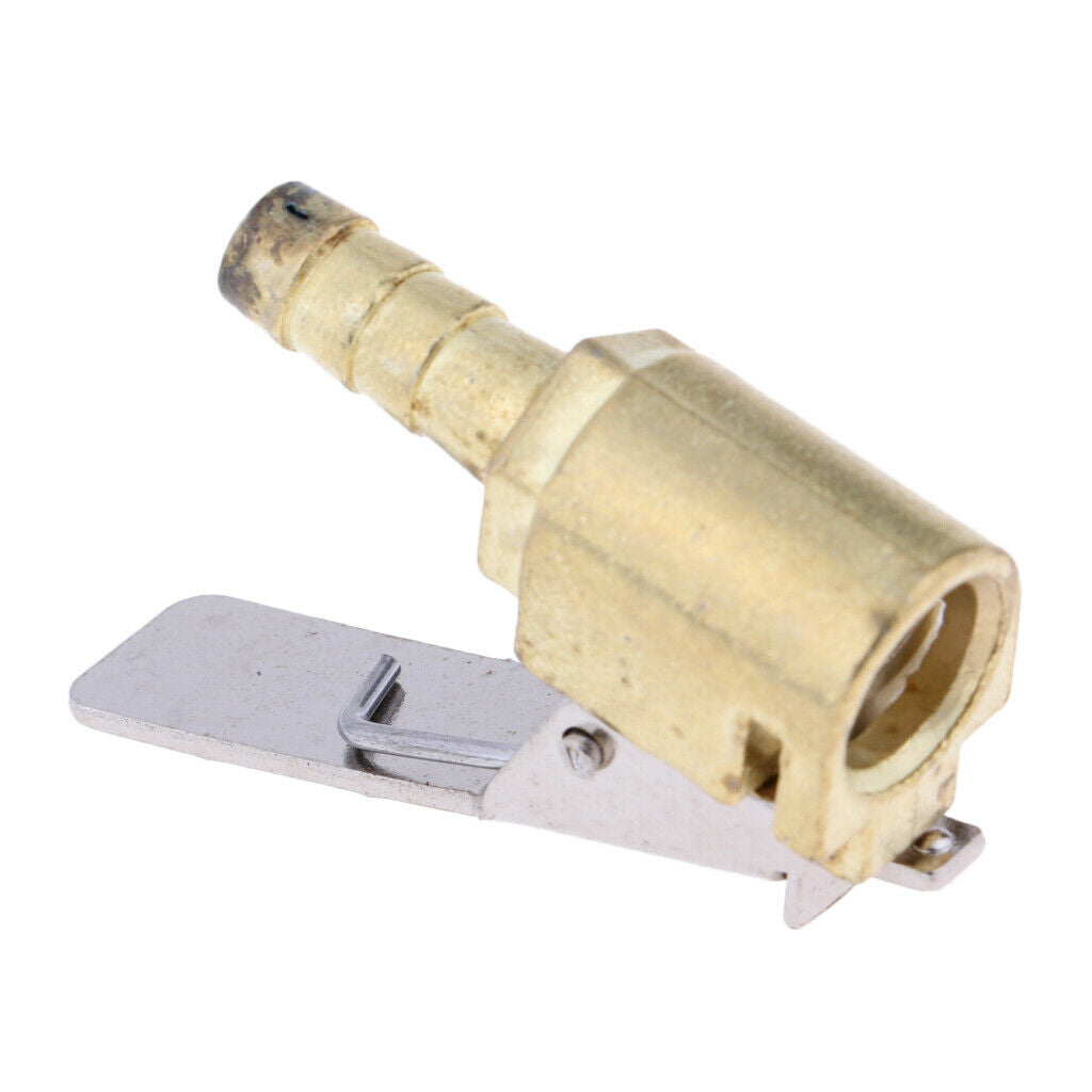 2X Tyre Valve Air Pump Chuck Clip Inflator Connector Head Adapter Valve 6mm