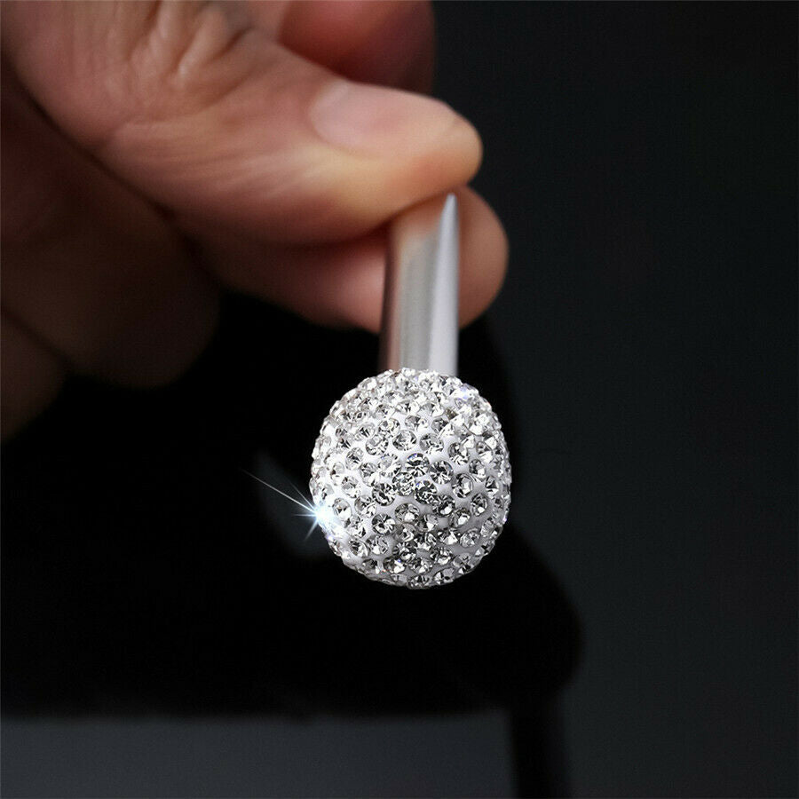 2X Rhinestone Door Lock Pin Knob Universal For Truck SUV Auto Directly Replace
