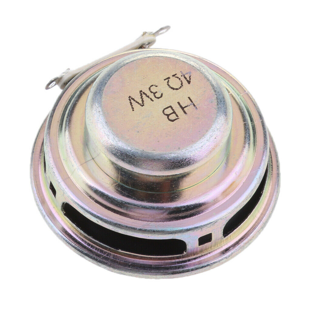40mm 3W Full Range Audio Speaker Round Loudspeaker Replacement Black
