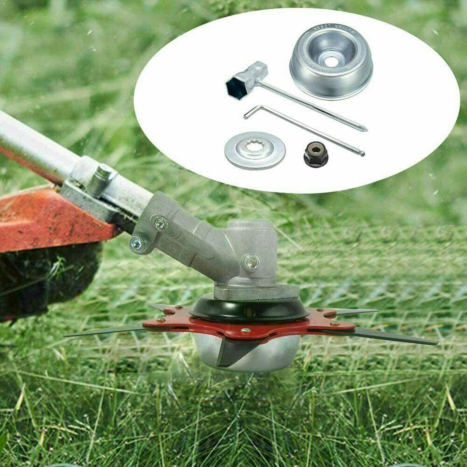 Blade Adapter Attachment Kit Thrust Washer Rider Plate for Stihl String