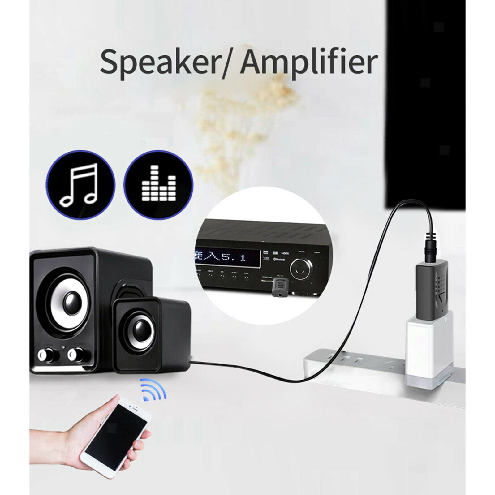 Bluetooth 5.0 Transmitter and Receiver Adapter For PC TV Car Nintendo Switch