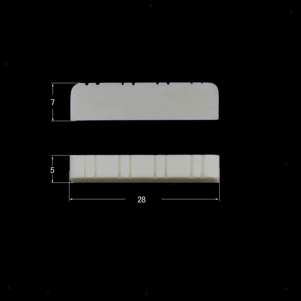 Mandolin Blank Spare Nuts Bolts White Spare Part 28x5x7mm