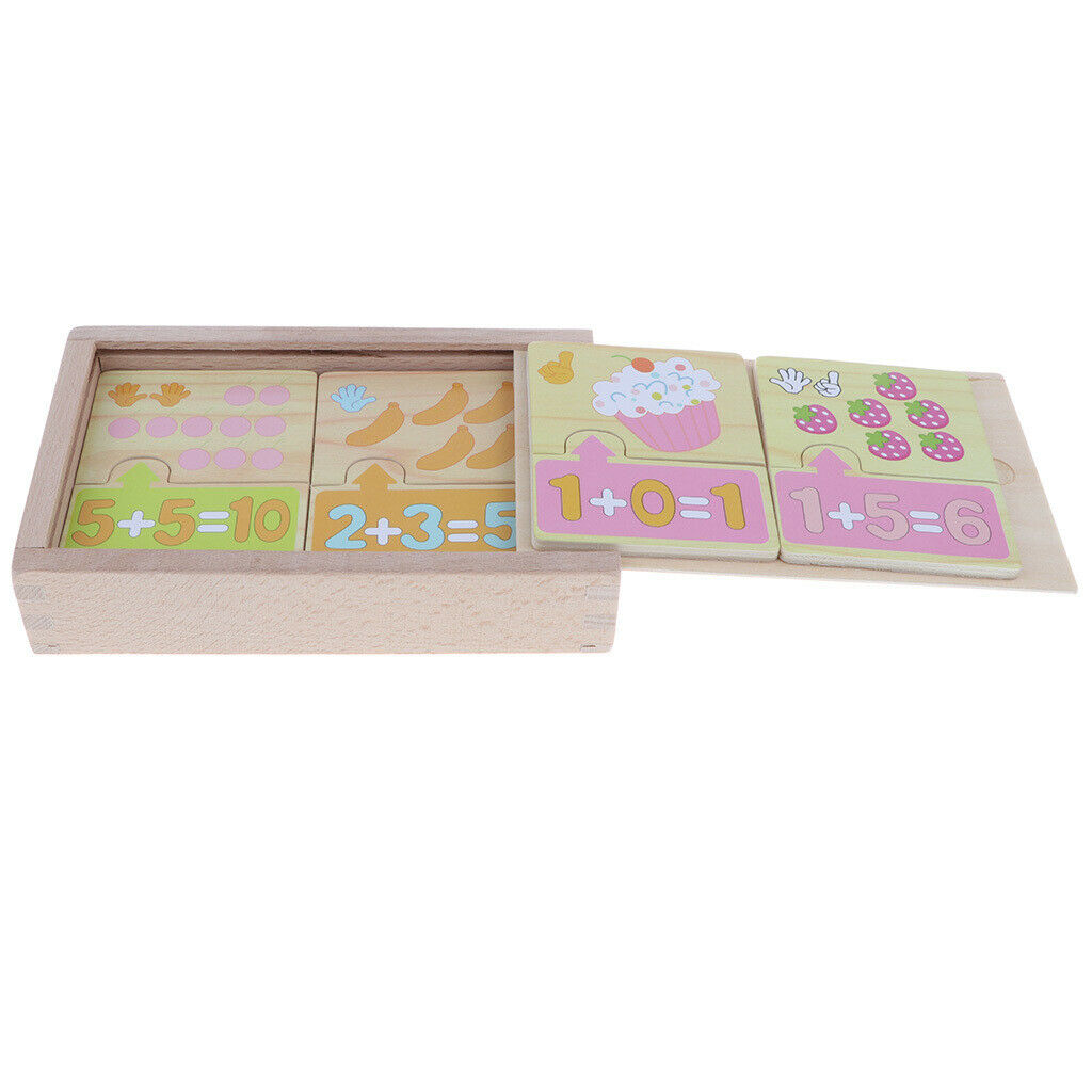 Montessori Educational Toys Wooden Math Puzzle Preschool Early Learning Toys