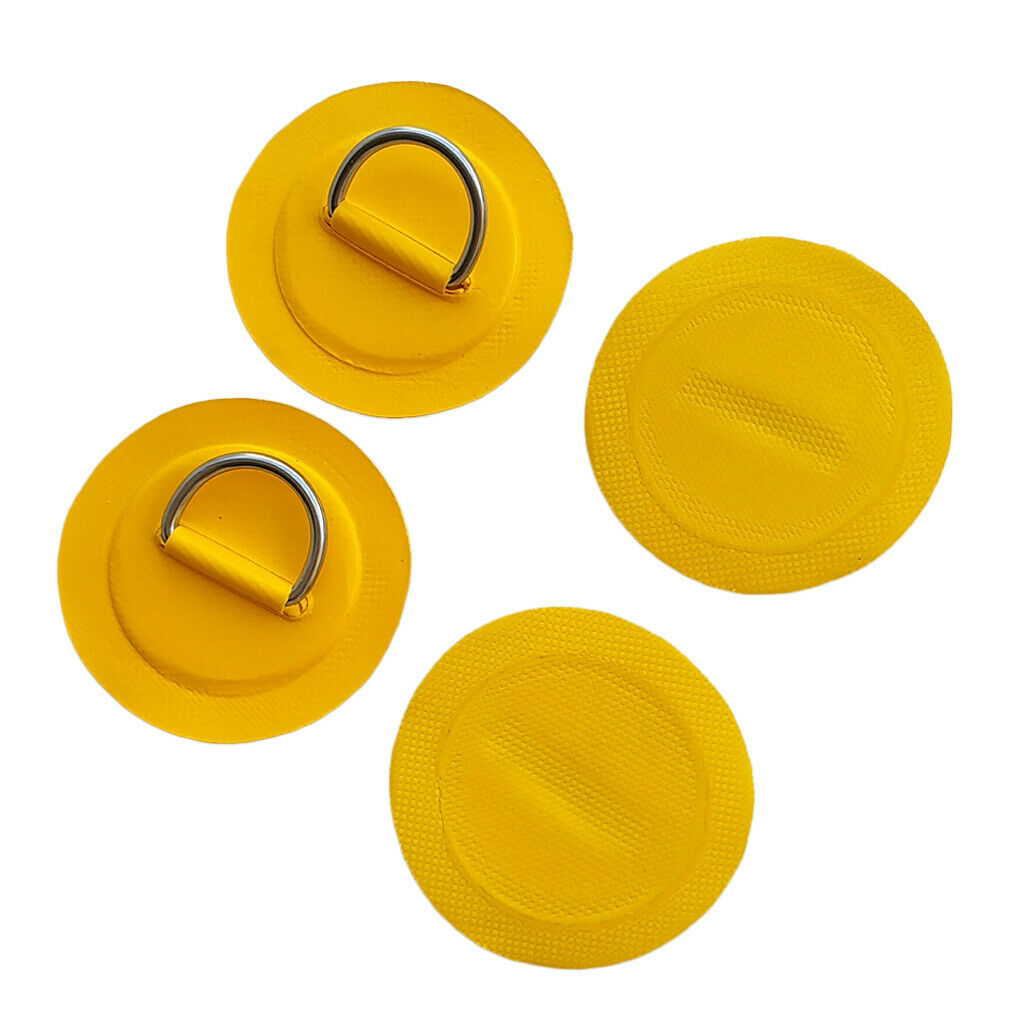 Pack 4 D-Ring Patch for PVC Inflatable Boat Stand up Paddleboard Dinghy Raft