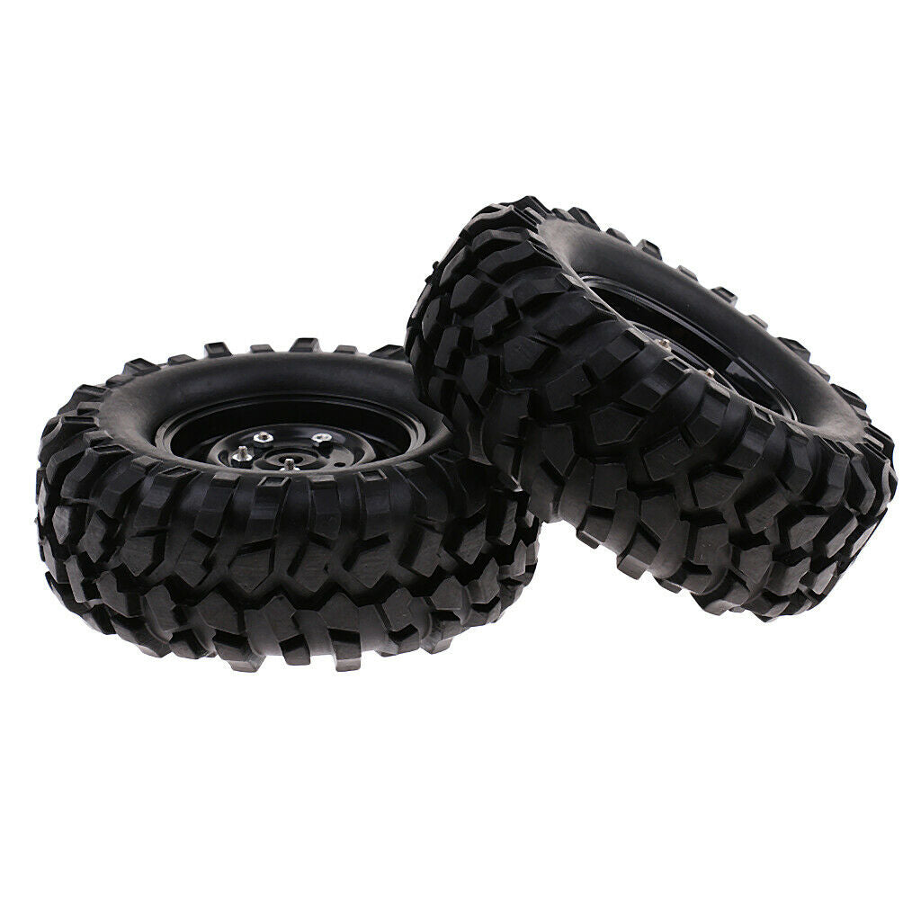 Set/4pcs Wheels Tire for 1:10 RC Rock Crawler Cars Truck RC4WD SCX10 96mm