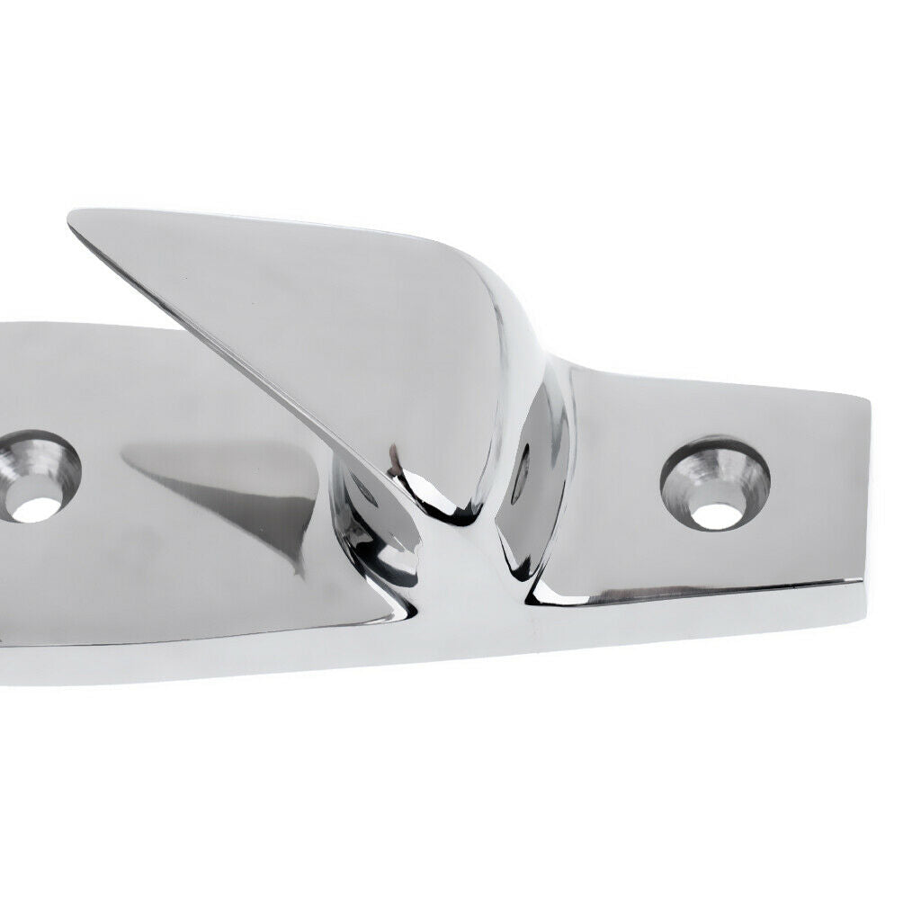 2 Pieces 6" Stainless Steel Skean Boat Deck Dock Line Yacht Rope Cleat Chock