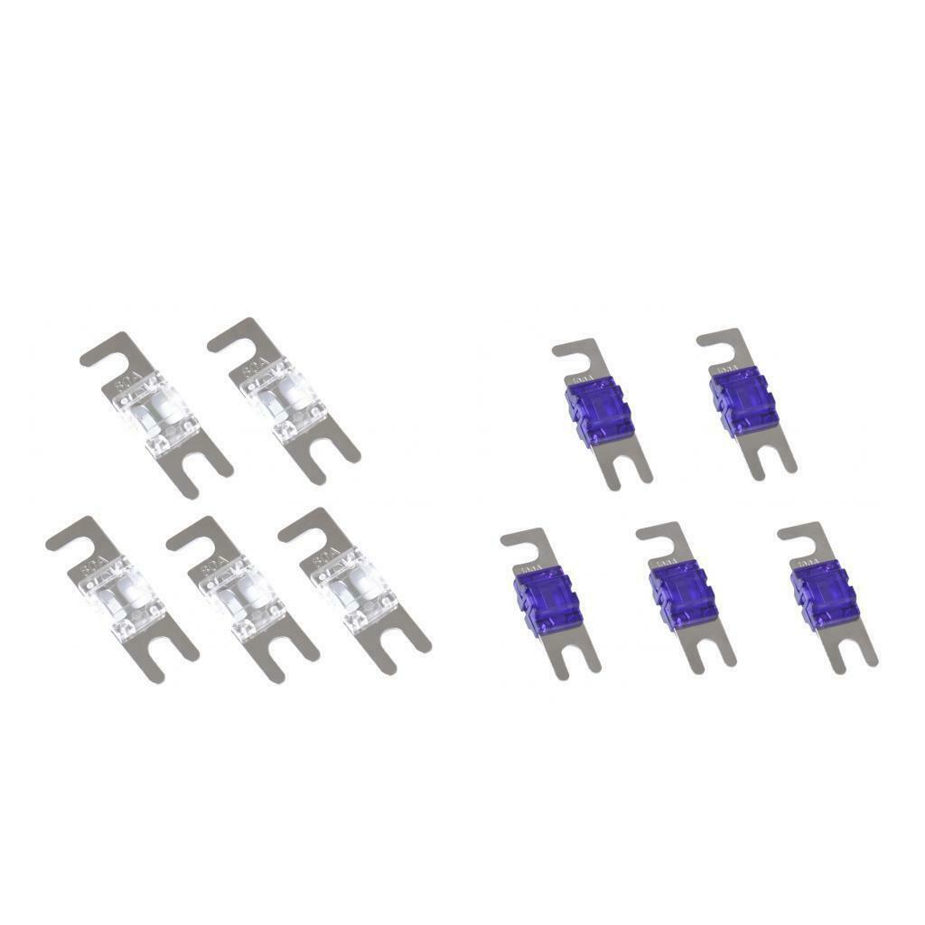 10pcs 100A+80A  ANL Fuse for Car Audio Circuit Protection Nickel Plated