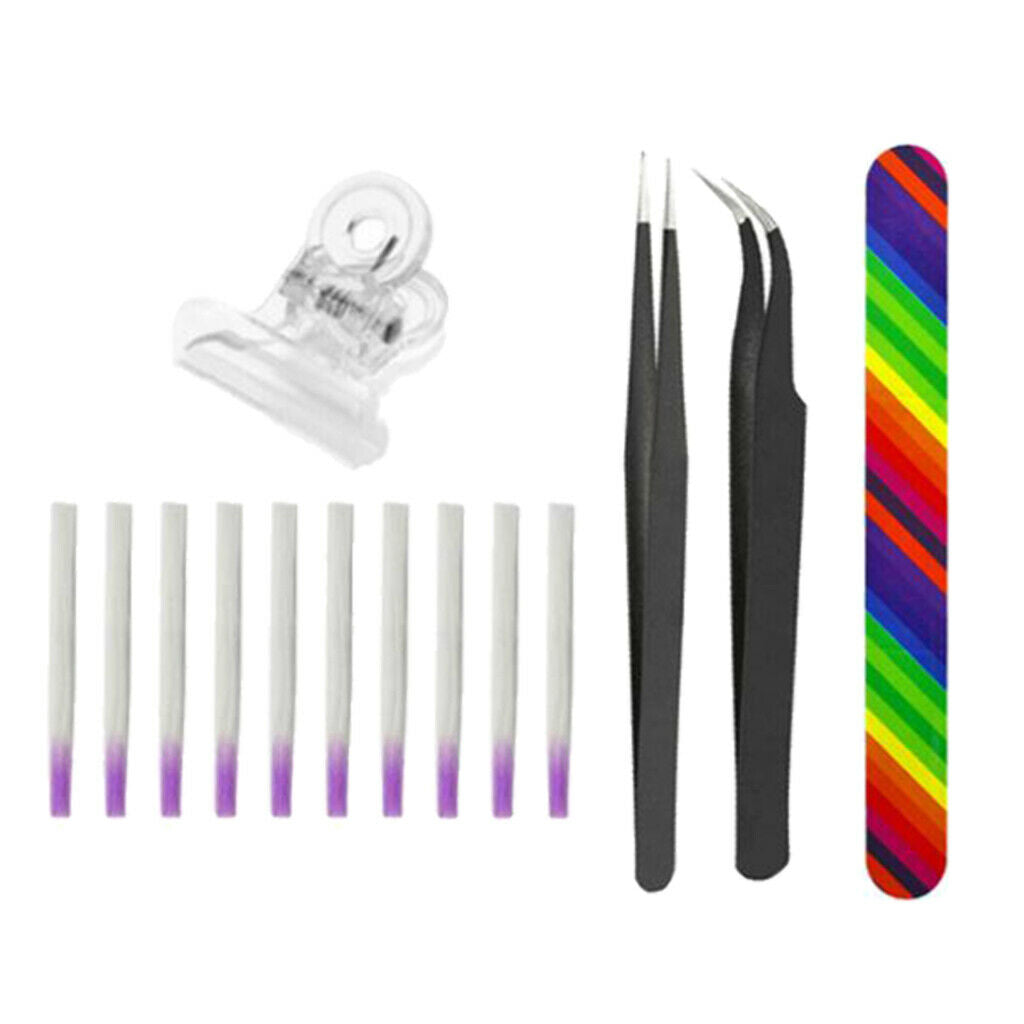 Manicure Tool Kit Fiberglass Gel Tips UV Cure Nail Silk Fiber Beauty Make Up