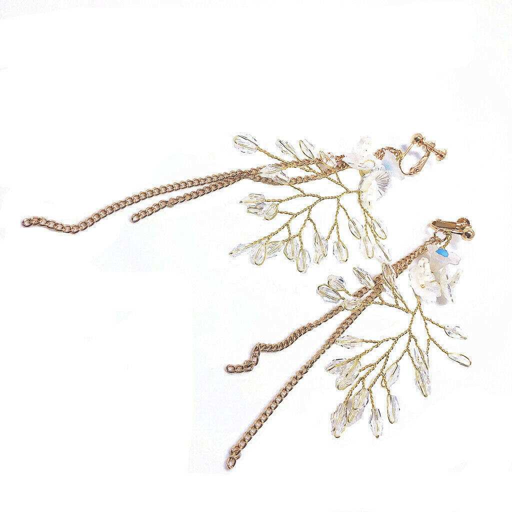 Elegant Crystal Rhinestone Dangle Drop Earrings Wedding Pageant Prom Jewelry